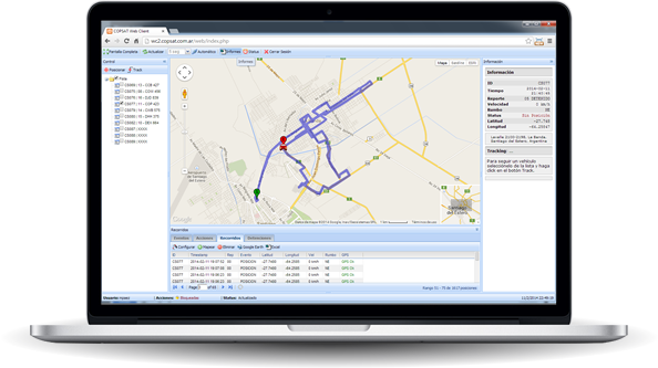 Consulta de Recorridos - Software para Seguimiento Satelital